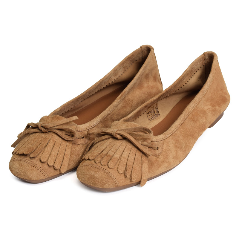 HINDI Marron, Ballerines Reqins