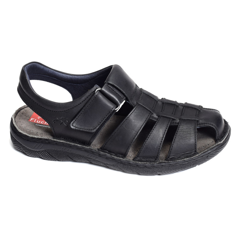 AZORES F2198 Noir, Sandales plates & Nu-Pieds Fluchos